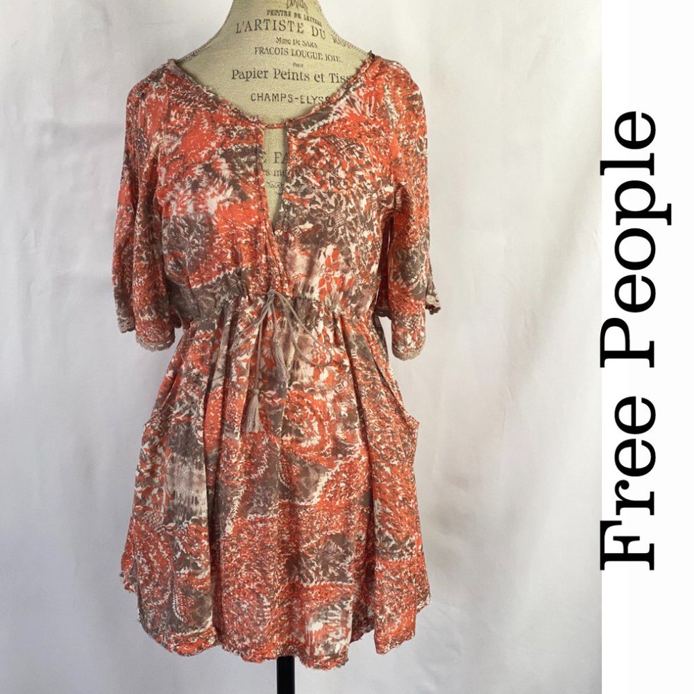 Free People Boho Peasant Dress